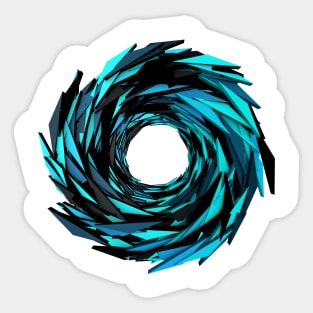 Vortex Blue/Black Sticker